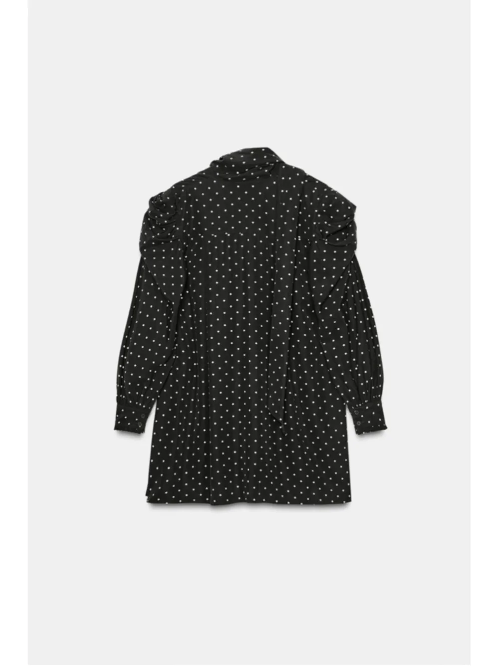 Zara Polka Dot Scarf Dress Size M
